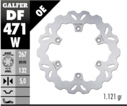 Disco de freno Galfer DF471W Wave Fijo 267x5mm