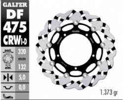 Disco de freno Galfer DF475CRWI Wave Flotante Ranurado Izquierdo