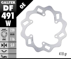 Disco de freno Galfer DF491W Wave Fijo 220x4mm