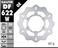 Disco de freno Galfer DF622W Wave Fijo 220x4mm