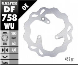 Disco de freno Galfer DF758WU Wave Fijo 200x4mm