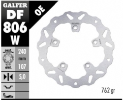 Disco de freno Galfer DF806W Wave Fijo 240x5mm