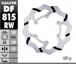 Disco de freno Galfer DF815RW Wave Fijo Ranurado 240x4mm