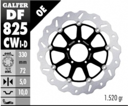 Disco de freno Galfer DF825CWI Wave Flotante Completo Izquierdo