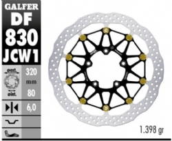 Disco de freno Galfer DF830JCW1G03 Wave Flotante Racing 320x5.5mm
