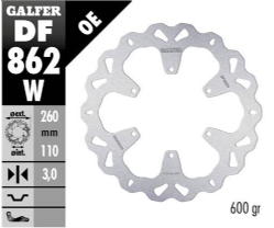 Disco de freno Galfer DF862W Wave Fijo 260x3mm