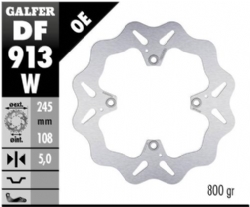 Disco de freno Galfer DF913W Wave Fijo 245x5mm