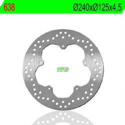 Disco freno NG 638 redondo fijo 240 x 125 x 5