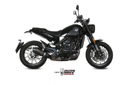 E.002.l3c Mivv Silencioso Escape Oval Carbono Con Tapa Carbono Benelli Leoncino 2019-25