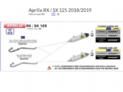 Escape Arrow 52509AKN Thunder Malaguti XTM / XSM 125 4T 2019/2020