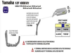 SILENCIOSOS ARROW STREET THUNDER ALUMINIO 71687AO YAMAHA R1 2004/2006 COPA ACERO INOX - foto 2 SILENCIOSOS ARROW STREET THUNDER ALUMINIO 71687AO YAMAHA R1 2004/2006 COPA ACERO INOX - foto 2