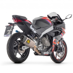 Escape completo Arrow 71068PT Aprilia RS 457 2024 racing silencioso Pista de titanio - foto 2 Escape completo Arrow 71068PT Aprilia RS 457 2024 racing silencioso Pista de titanio - foto 2