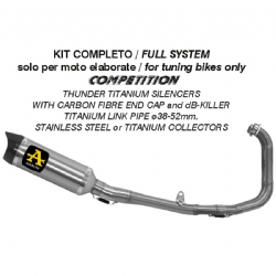 Escape completo Arrow 71221CKZ Competition Yamaha YZF R3 2021-2023