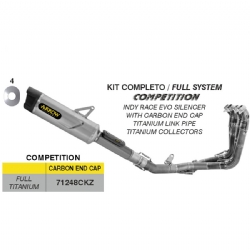 Escape completo Arrow 71248CKZ Competition Honda CBR 1000 RR-R 2024/2025 Full Titanium