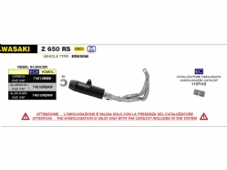 Escape completo Arrow 74510RBW Rebel Kawasaki Z 650 RS 2021-2022