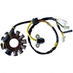 Estator moto SGR 04163067 Trifase 11 Polos con pick-up 2 cables Motor SYM 125/150/200 4T Carb