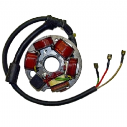 Estator moto SGR 04256309 6 Polos Piaggio Ape FL3 con base