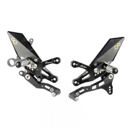 Estriberas regulables Lightech FTRAP004W Aprilia RSV 4 1000 2009-2017 Posapies abatible