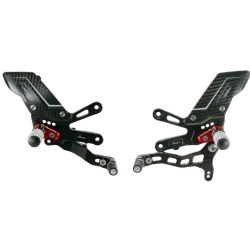 Estriberas regulables Lightech FTRAP006R Aprilia RSV4 2018-2024 Version R y cambio invertido