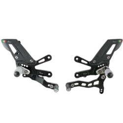 Estriberas regulables Lightech FTRAP006W Aprilia RSV4 2018-2024 Posapies abatible - cambio invertido