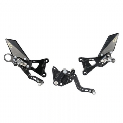 Estriberas regulables Lightech FTRBM002W BMW HP4 2009-2014 Posapies abatible