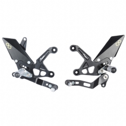 Estriberas regulables Lightech FTRKA010W Kawasaki Z 900 2017-2023 Posapies abatible