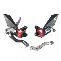 Estriberas regulables Lightech FTRSU002W Suzuki GSXR 600 2011-2017 Posapies abatible