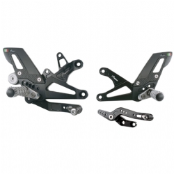 Estriberas regulables Lightech FTRTR005 Triumph Daytona 675 2019-2023 Posapies fijos