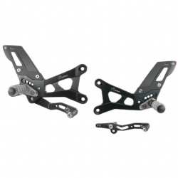 Estriberas regulables Lightech FTRYA012 Yamaha YZF R6 2017-2023 Posapies fijos