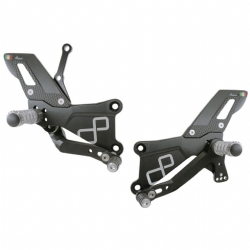 Estriberas regulables Lightech FTRYA019 Yamaha YZF R3 2015-2023 Posapies fijos