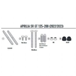 Kit anclajes cúpula Givi D6711KIT Aprilia SR 125-200 GT 2022-2023