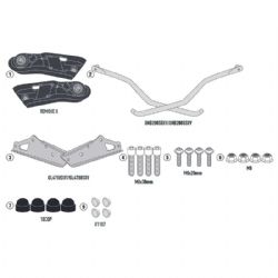 Adaptador posterior Givi SR6424 Monolock Triumph Scrambler 400 X 2024