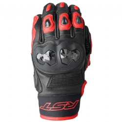 Guantes piel RST Freestyle 3 D3O Negro / Rojo