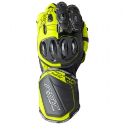 Guantes piel RST Pro Series GP D3O Negro / Amarillo Fluor