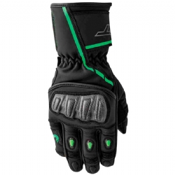 Guantes piel RST S1 Negro / Flo Verde