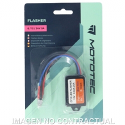 Intermitencia electrónica Mototec 6/12/24V 2A
