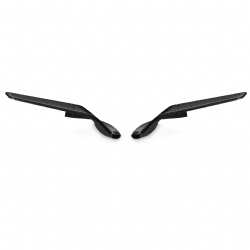 Juego espejos retrovisores Rizoma Stealth BSS032B Honda CBR 650 R 2019-2024 Anodizado Negro