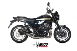 K.046.lh1bc Mivv Silencioso Escape Hr-1 Black Con Tapa En Carbono Kawasaki Z900 Rs 2018-24
