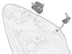 Fijación maleta Givi 1121KIT