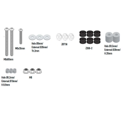 Kit anclajes cúpula Givi D7606KIT Zontes 368D 2025