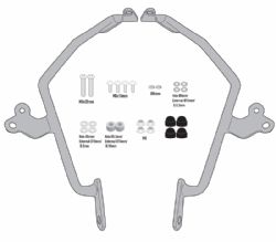 Kit anclajes cúpula Givi AL1182A Honda CMX 500 Rebel 2020