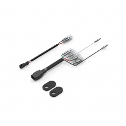 Kit de montaje de intermitentes traseros Rizoma Rizoma FR255B Negro Juego