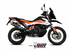 Kt.021.lekb Mivv Silencioso Escape Dakar Black Ktm 790 Adventure R 2019-25 890 Adventure R 2020-25