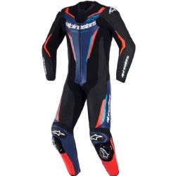 Mono 1 Pieza Alpinestars GP Force V2 Negro / Azul / Rojo Fluor
