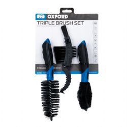 Pack cepillos limpieza Oxford OX738 Triple Brush Set