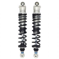 Amortiguadores traseros Ohlins RE 912 Royal Enfield Interceptor 2018-2021 muelles negros