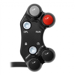 Botonera Jetprime JPPLDB065 Ducati Diavel 1150 V4 2023 2025 Versión Racing