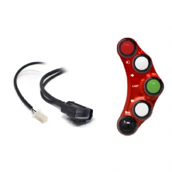 Botonera Jetprime JPPLS001R MV Agusta Brutale 1078 2008 2009 Rojo Versión Street