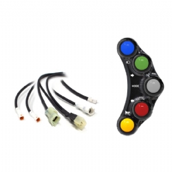 Botonera Jetprime JPPLS004 Kawasaki ZX 10 R 2016 2020 Negro Versión Street