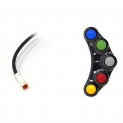 Botonera Jetprime JPPLS018 Ducati Monster 1100 2009 2013 Negro Versión Street